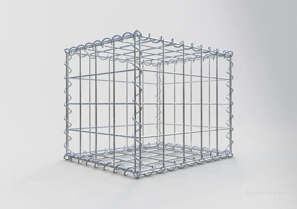 Gabion 50 cm x 40 cm x 40 cm (L x H x D), maskstorlek 10 cm x 10 cm, spiral - Bild 2