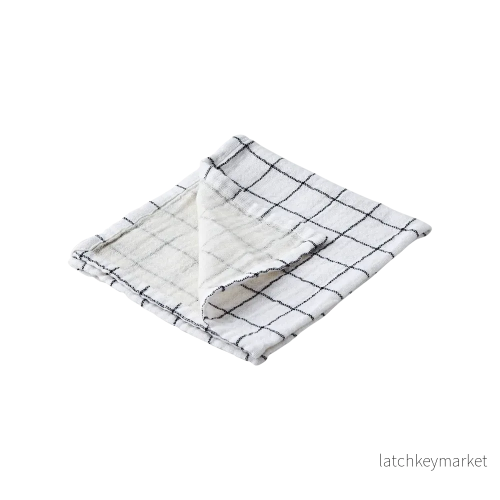 Servett Elsa Vit/svart 4-pack Servett Elsa Vit/svart 4-pack