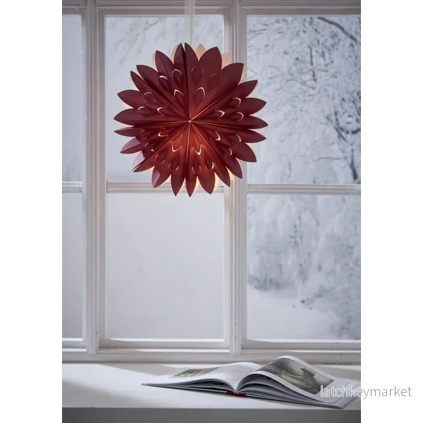 Adventsstjärna Pappersstjärna Clipp 60 cm röd - Bild 3
