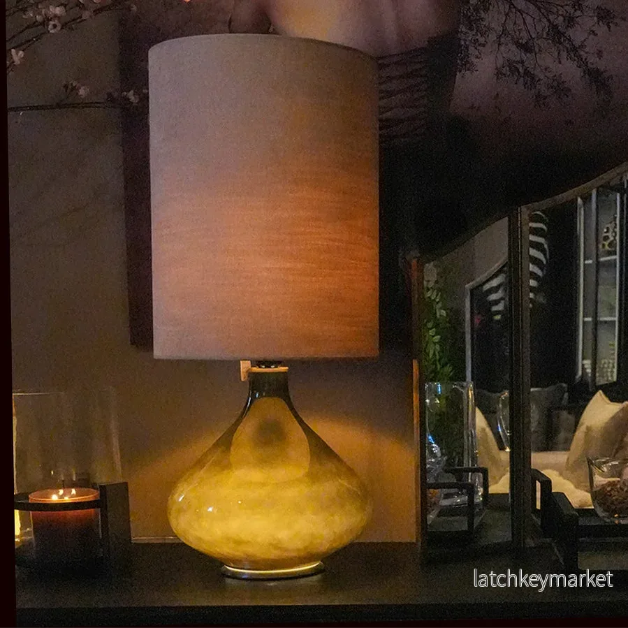 Lampa Flavia Large Svart Budapest Beige Lampa Flavia Large Svart Budapest Beige