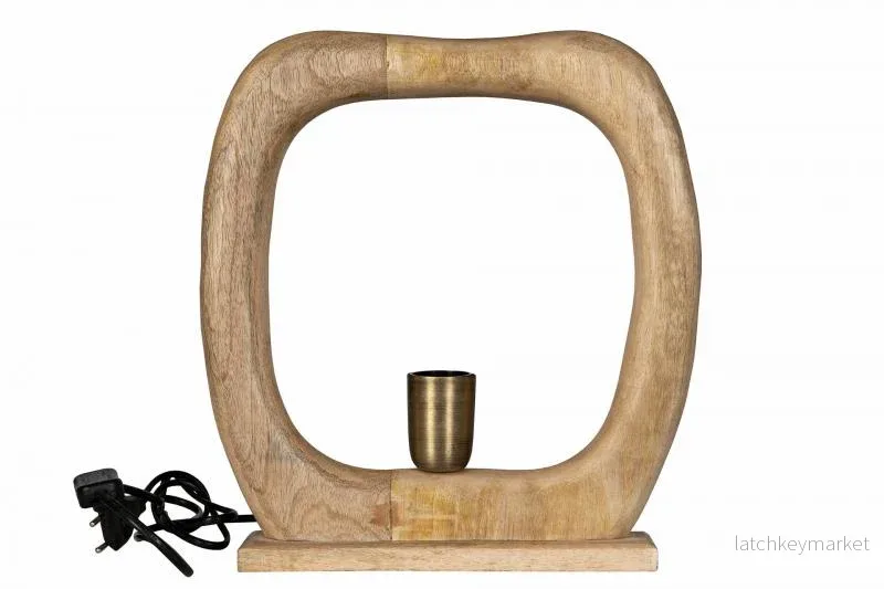 Bordslampa Antik Trä  REA