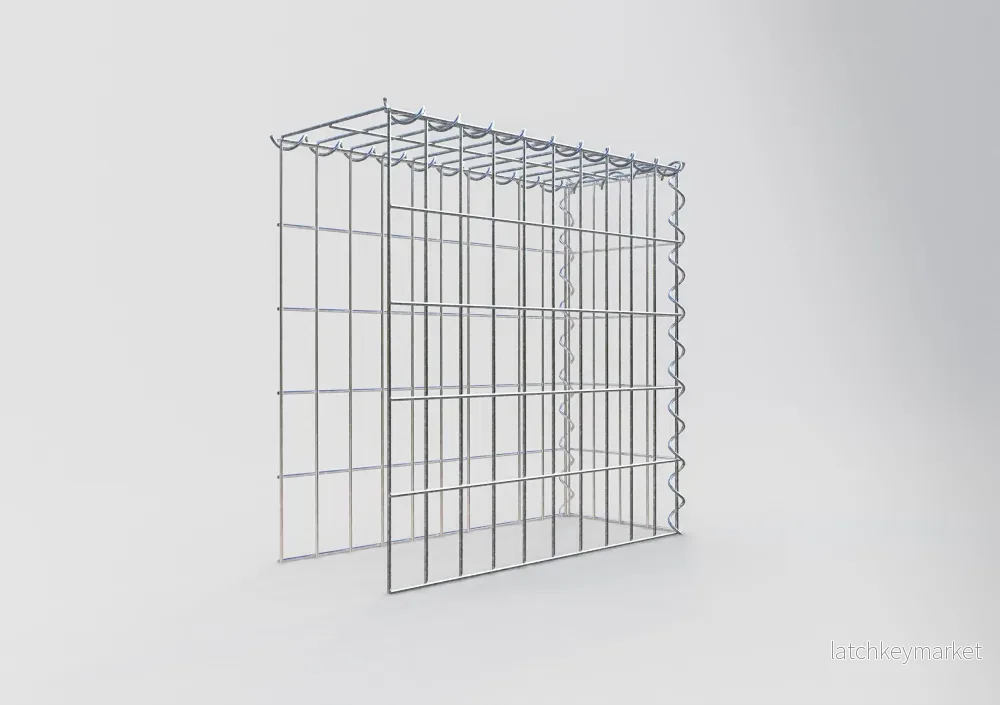 Påväxt gabion typ 4 50 cm x 50 cm x 20 cm (L x H x D), maskstorlek 5 cm x 10 cm, spiral - Bild 2