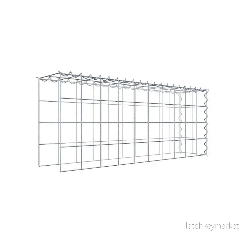 Extra gabion typ 4 100 cm x 40 cm x 20 cm (L x H x D), maskstorlek 10 cm x 10 cm, spiral Extra gabion typ 4 100 cm x 40 cm x 20 cm (L x H x D), maskstorlek 10 cm x 10 cm, spiral