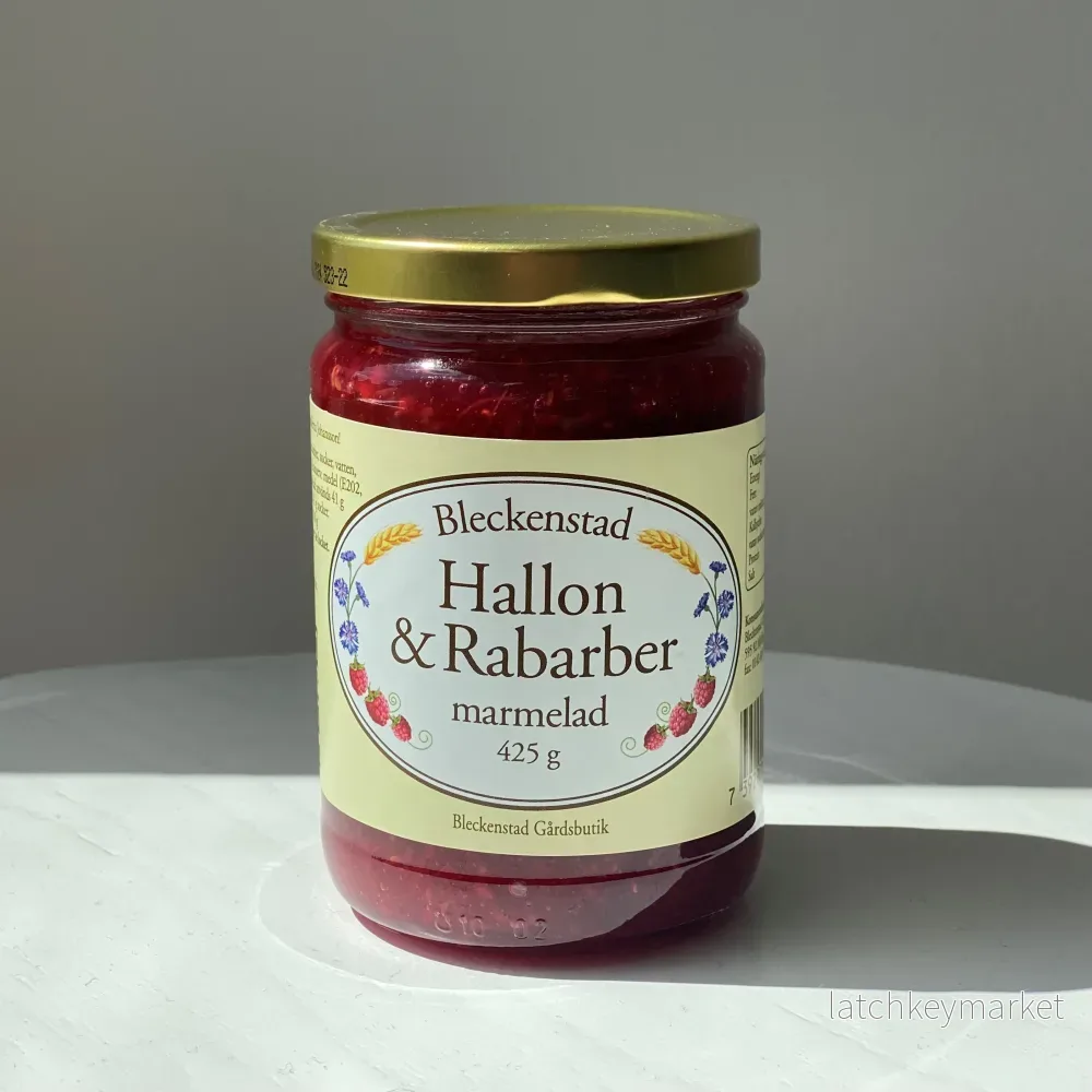 Hallon- och rabarber marmelad Hallon- och rabarber marmelad