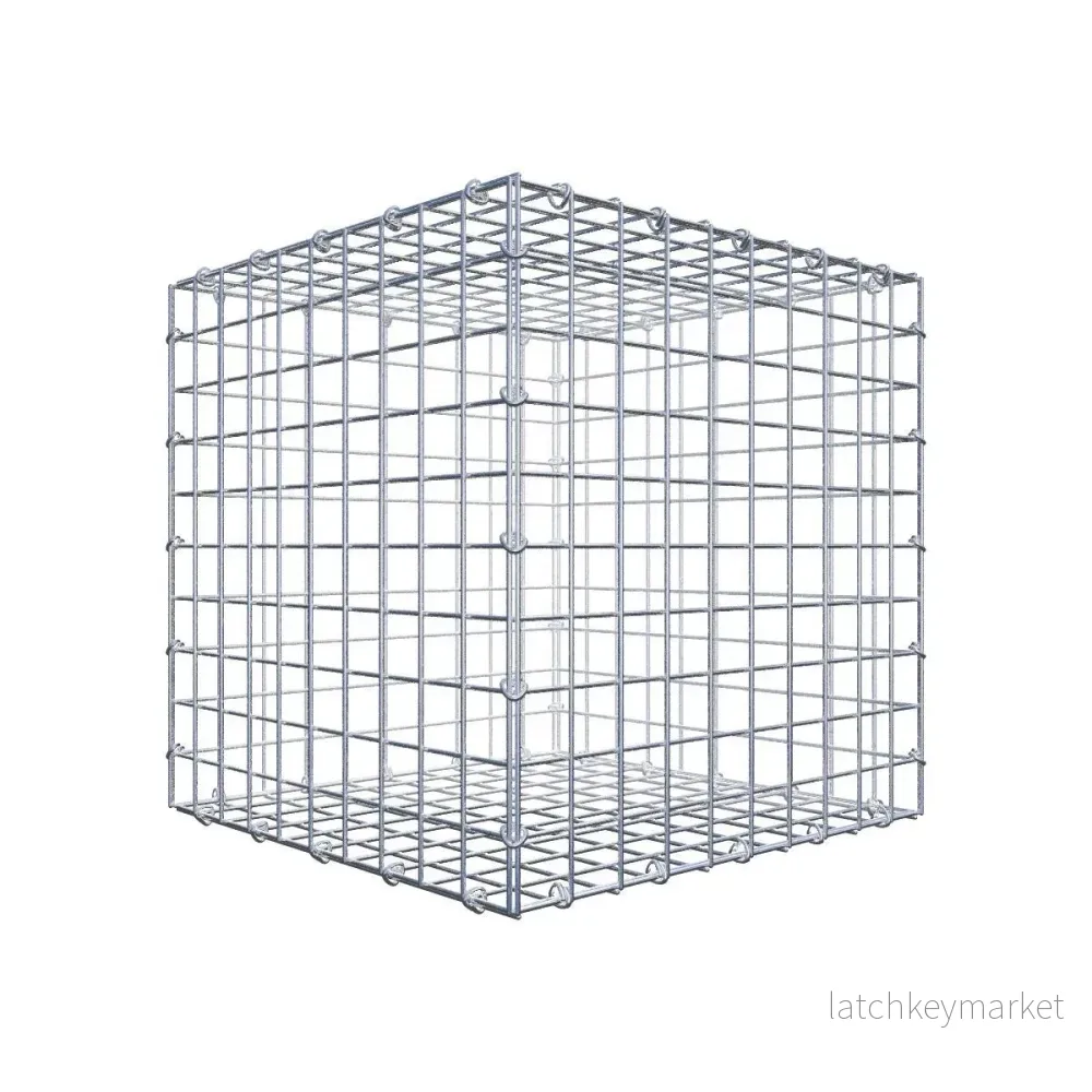 Gabion 50 cm x 50 cm x 50 cm (L x H x D), maskstorlek 5 cm x 5 cm, C-ring Gabion 50 cm x 50 cm x 50 cm (L x H x D), maskstorlek 5 cm x 5 cm, C-ring
