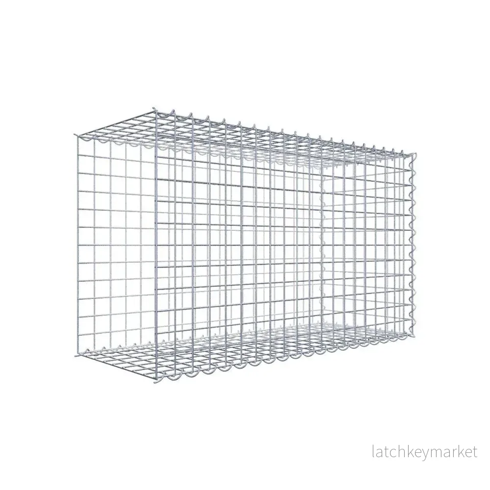 Extra gabion typ 2 100 cm x 60 cm x 40 cm (L x H x D), maskstorlek 5 cm x 5 cm, spiral Extra gabion typ 2 100 cm x 60 cm x 40 cm (L x H x D), maskstorlek 5 cm x 5 cm, spiral