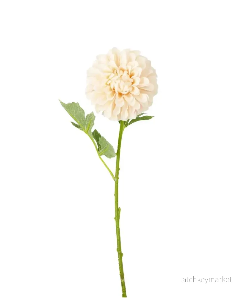 Konstgjord växt Dahlia Aprikos 3-pack 50 cm