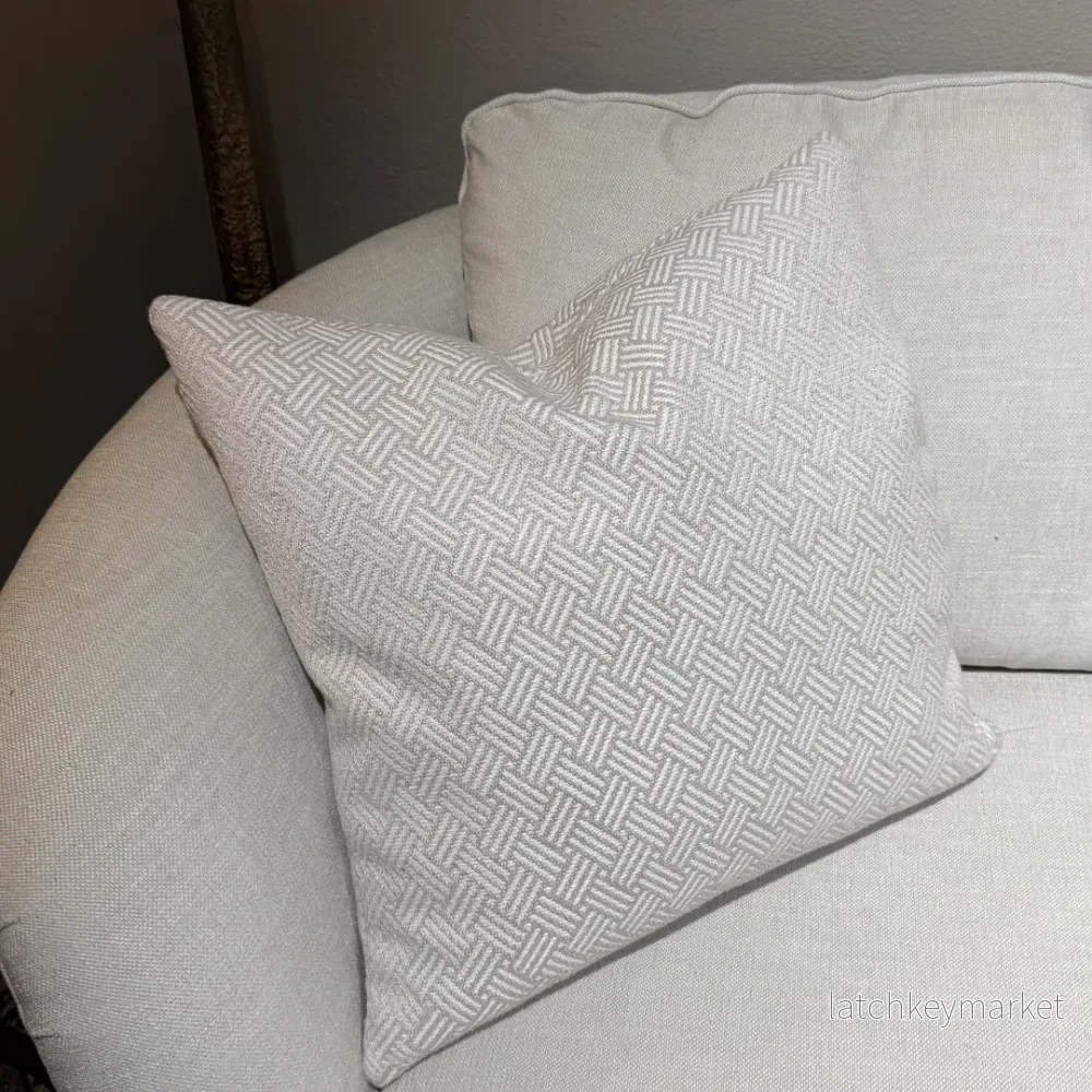 Kuddfodral Jacquard No 15 Creme/Natur