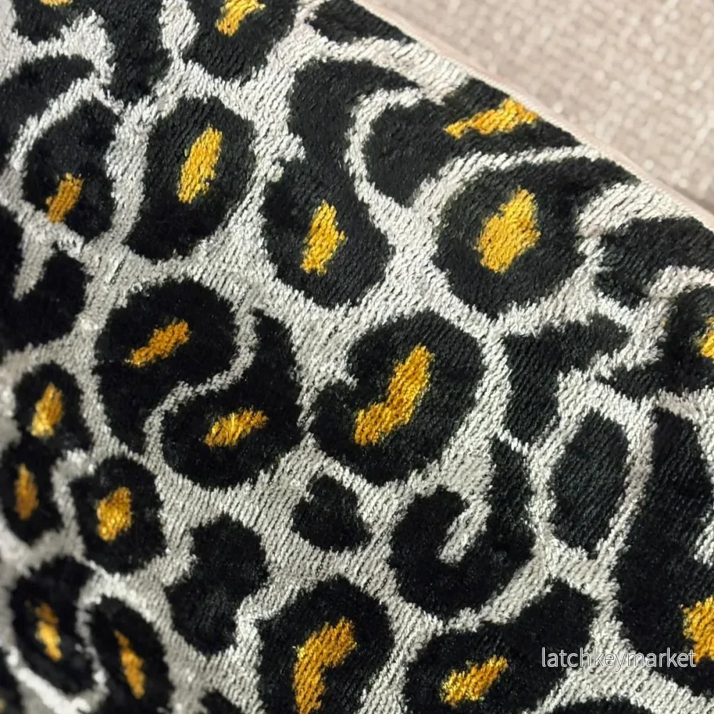 Kuddfodral silkessammet Les Ottomans Leopard - Bild 3