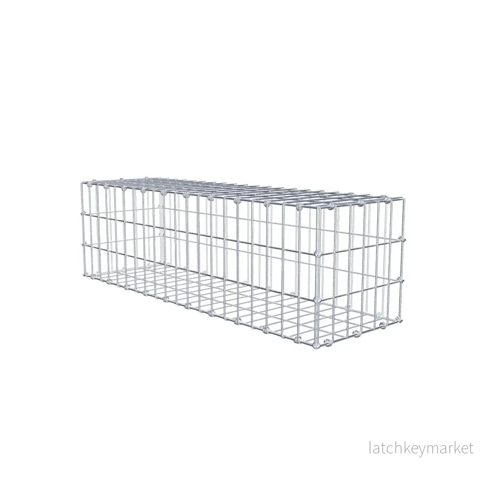 Gabion 100 cm x 30 cm x 30 cm (L x H x D), maskstorlek 5 x 10 cm, spiralring Gabion 100 cm x 30 cm x 30 cm (L x H x D), maskstorlek 5 x 10 cm, spiralring