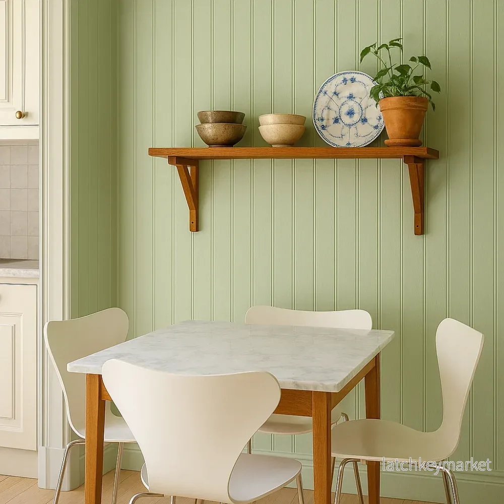 Hylla i teak 2 konsoler + hyllplan 120 x 33 cm - Bild 2