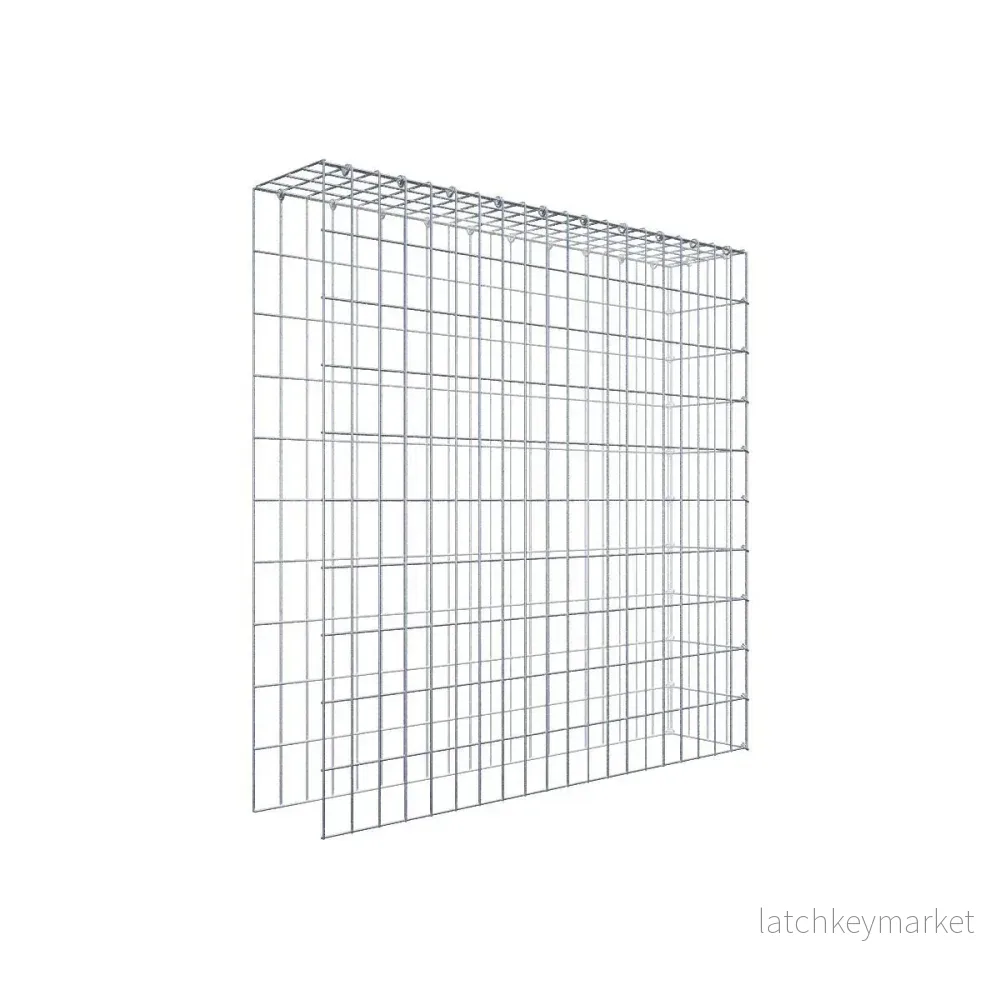 Extra gabion typ 4 100 cm x 100 cm x 20 cm (L x H x D), maskstorlek 5 cm x 10 cm, C-ring Extra gabion typ 4 100 cm x 100 cm x 20 cm (L x H x D), maskstorlek 5 cm x 10 cm, C-ring