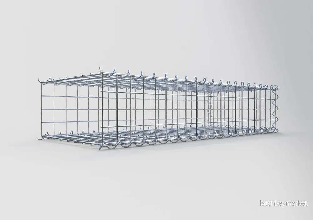 Extra gabion typ 2 100 cm x 20 cm x 40 cm (L x H x D), maskstorlek 5 cm x 5 cm, spiral - Bild 2