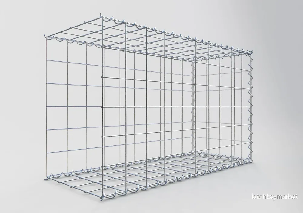 Extra gabion typ 2 100 cm x 60 cm x 40 cm (L x H x D), maskstorlek 10 cm x 10 cm, spiral - Bild 2