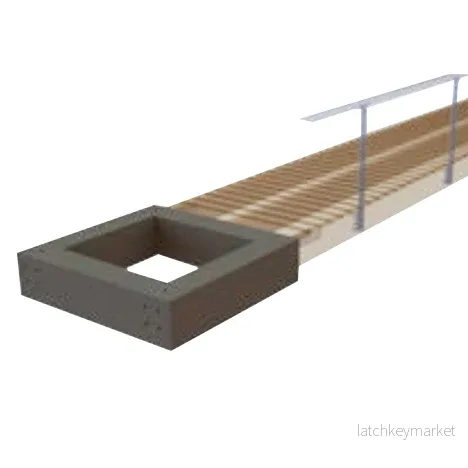 Landfäste i betong för brygga - Bild 2