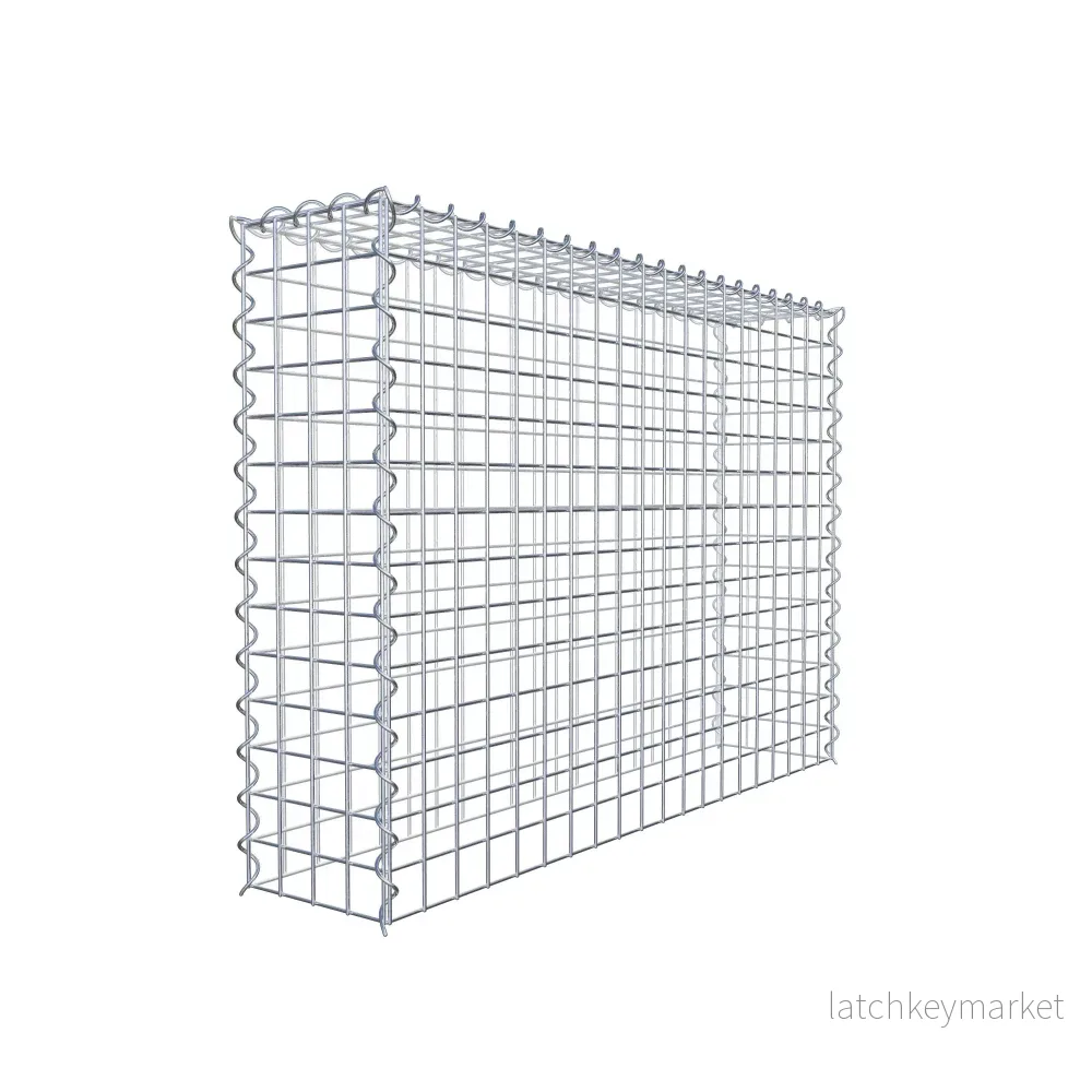 Extra gabion typ 3 100 cm x 70 cm x 20 cm (L x H x D), maskstorlek 5 cm x 5 cm, spiral - Bild 3