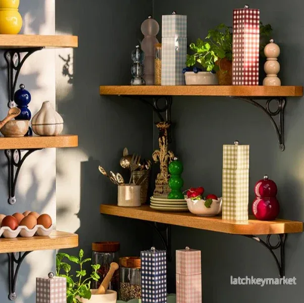 Pink Gingham Salt & Pepper Mill - Bild 3