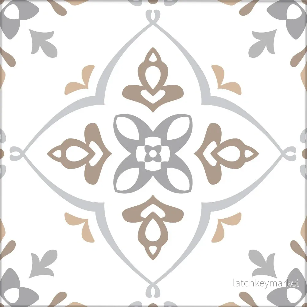 Kakeldekor vintage 7 beige - Bild 2