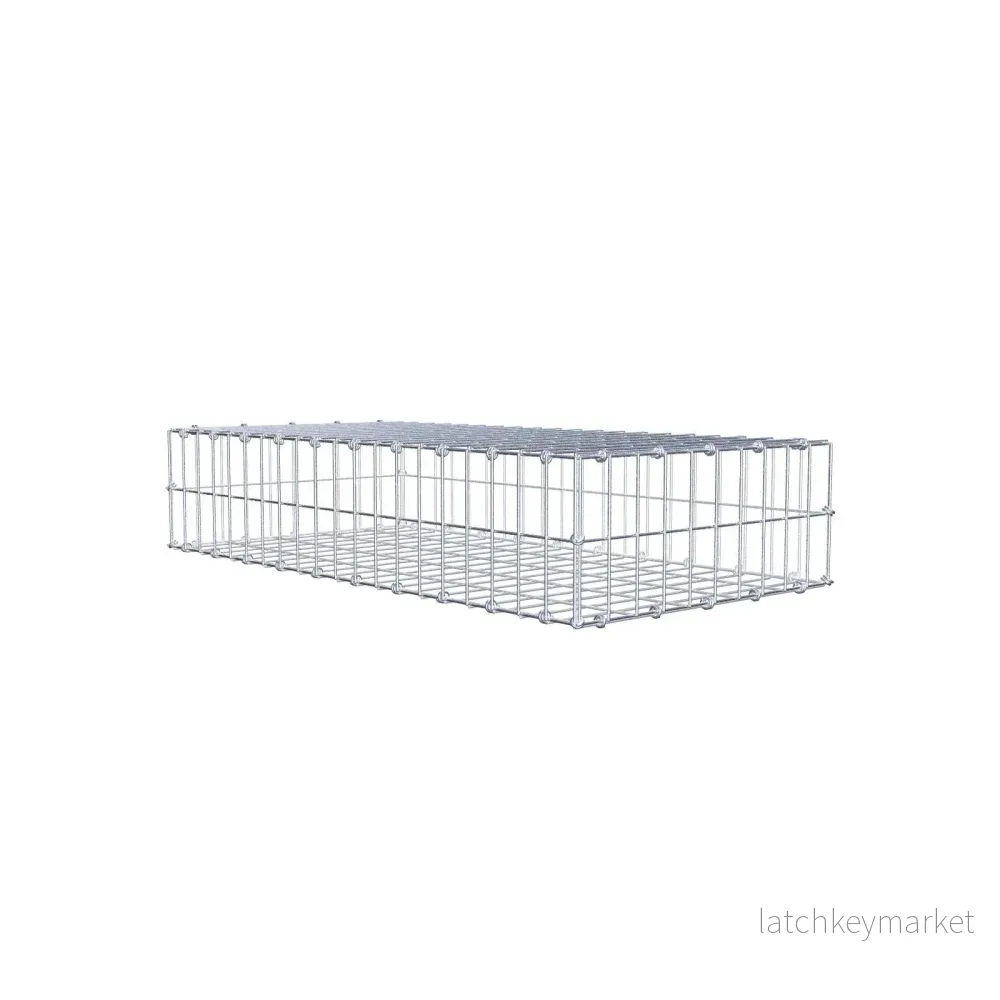 Gabion 100 cm x 20 cm x 50 cm (L x H x D), maskstorlek 5 x 10 cm, spiralring Gabion 100 cm x 20 cm x 50 cm (L x H x D), maskstorlek 5 x 10 cm, spiralring