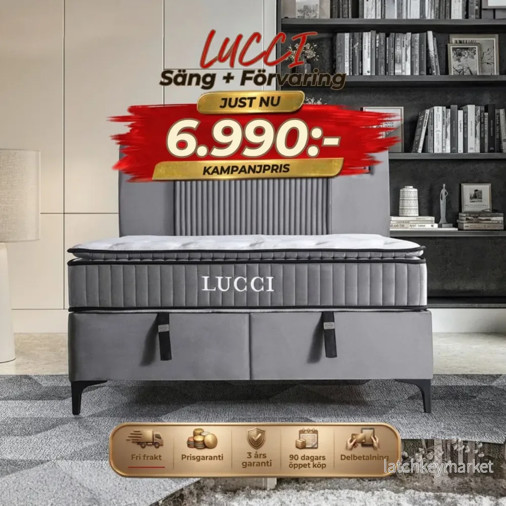 Lucci Säng-Huvudgavel-Förvaring Lucci Säng-Huvudgavel-Förvaring