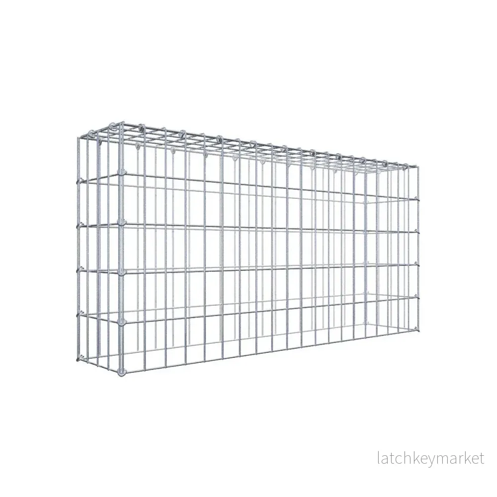Typ 3 påbyggnadsgabion 100 cm x 50 cm x 20 cm (L x H x D), maskstorlek 5 cm x 10 cm, C-ring Typ 3 påbyggnadsgabion 100 cm x 50 cm x 20 cm (L x H x D), maskstorlek 5 cm x 10 cm, C-ring