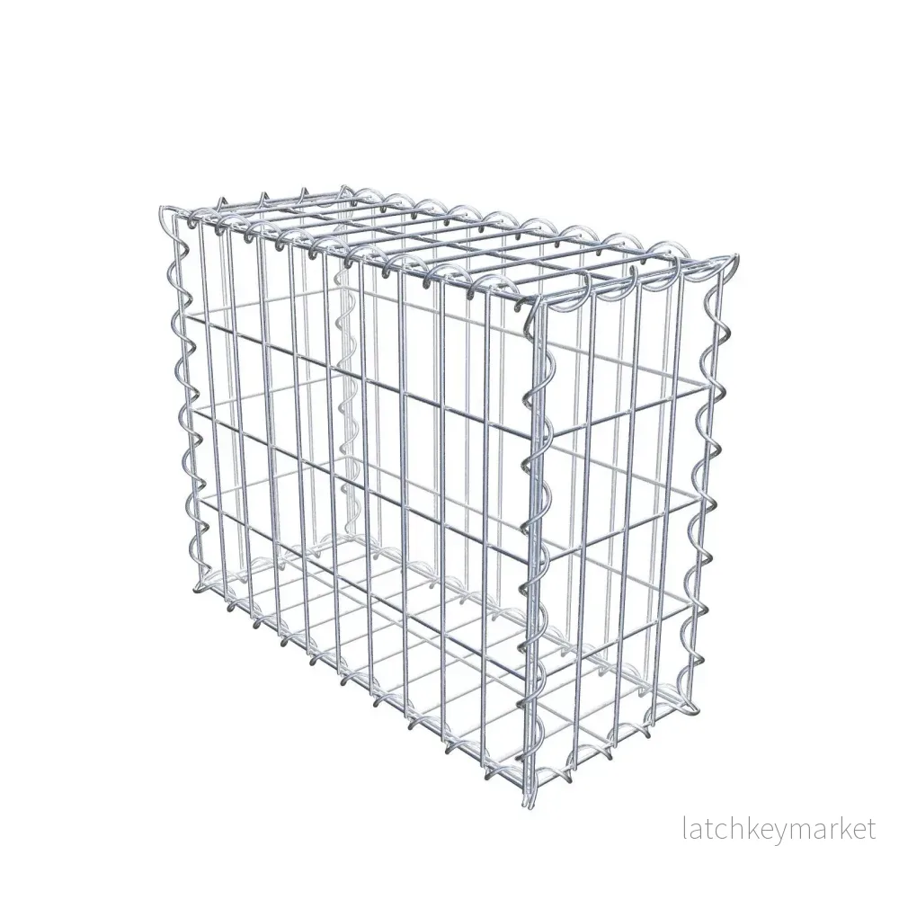 Gabion 50 cm x 40 cm x 20 cm (L x H x D), maskstorlek 5 cm x 10 cm, spiral Gabion 50 cm x 40 cm x 20 cm (L x H x D), maskstorlek 5 cm x 10 cm, spiral