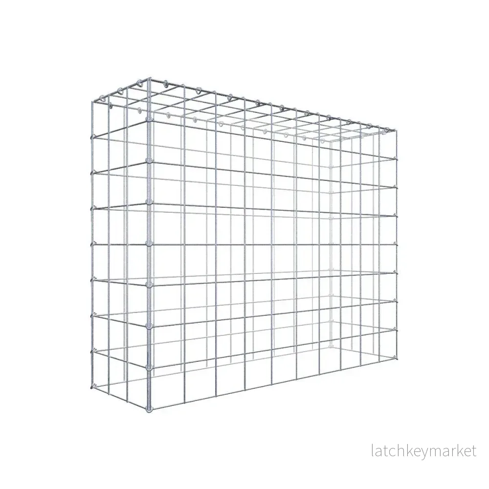 Typ 3 påbyggnadsgabion 100 cm x 80 cm x 30 cm (L x H x D), maskstorlek 10 cm x 10 cm, C-ring Typ 3 påbyggnadsgabion 100 cm x 80 cm x 30 cm (L x H x D), maskstorlek 10 cm x 10 cm, C-ring