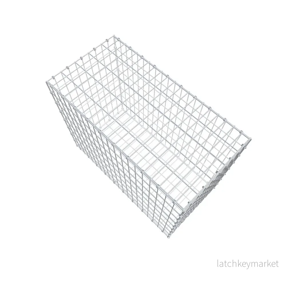 Gabion 100 cm x 80 cm x 50 cm (L x H x D), maskstorlek 5 x 10 cm, spiralring - Bild 3