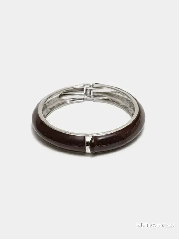 Adele Armband, Brown with Silver