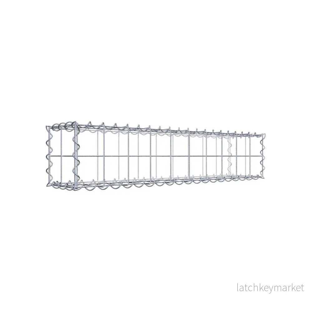 Gabion 100 cm x 20 cm x 20 cm (L x H x D), maskstorlek 10 cm x 10 cm, spiral
