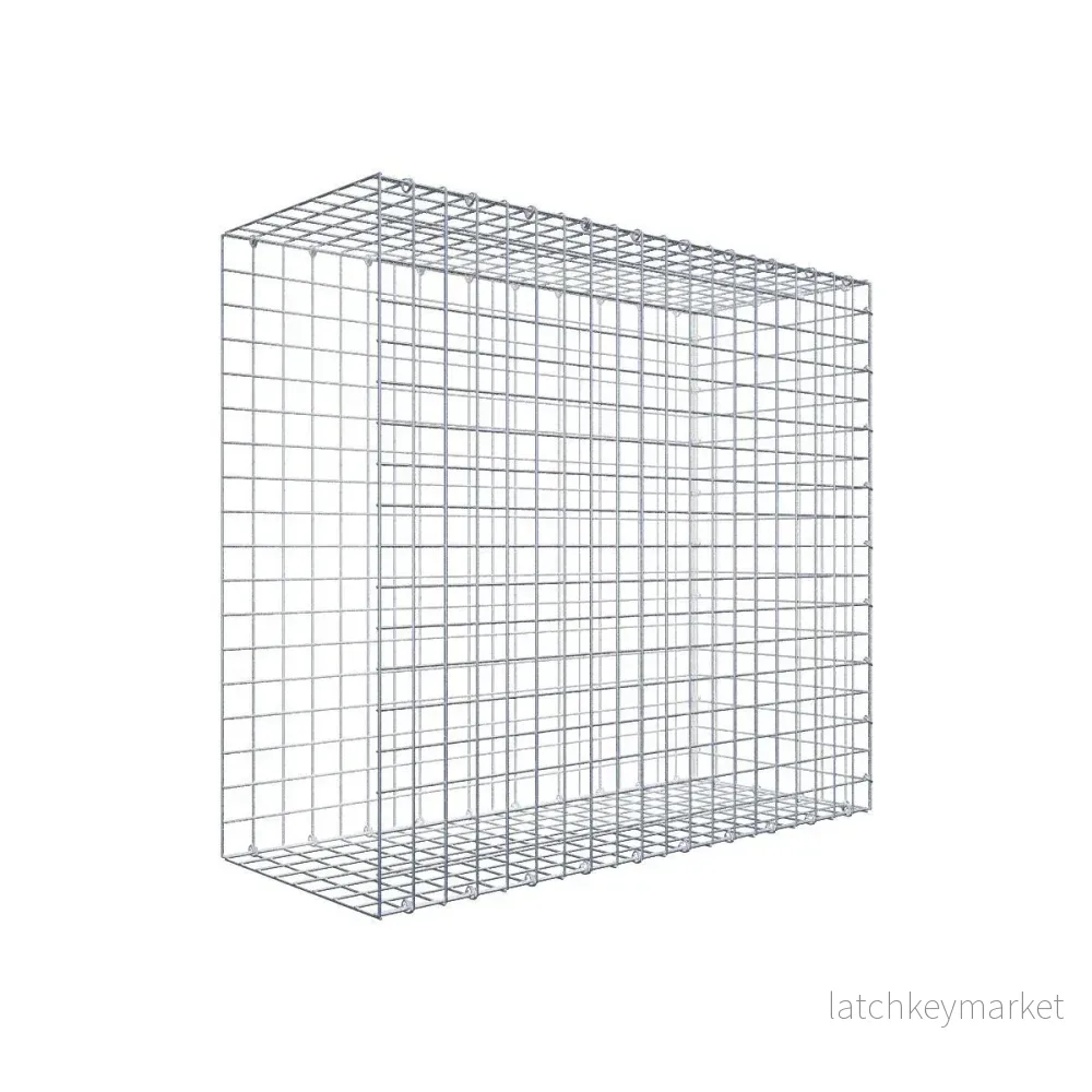 Typ 2 påbyggnadsgabion 100 cm x 90 cm x 40 cm (L x H x D), maskstorlek 5 cm x 5 cm, C-ring Typ 2 påbyggnadsgabion 100 cm x 90 cm x 40 cm (L x H x D), maskstorlek 5 cm x 5 cm, C-ring