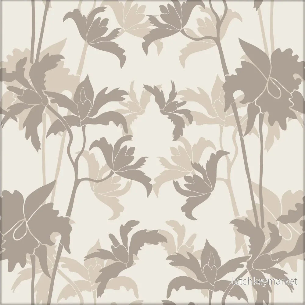 Kakeldekor Blad beige - Bild 2