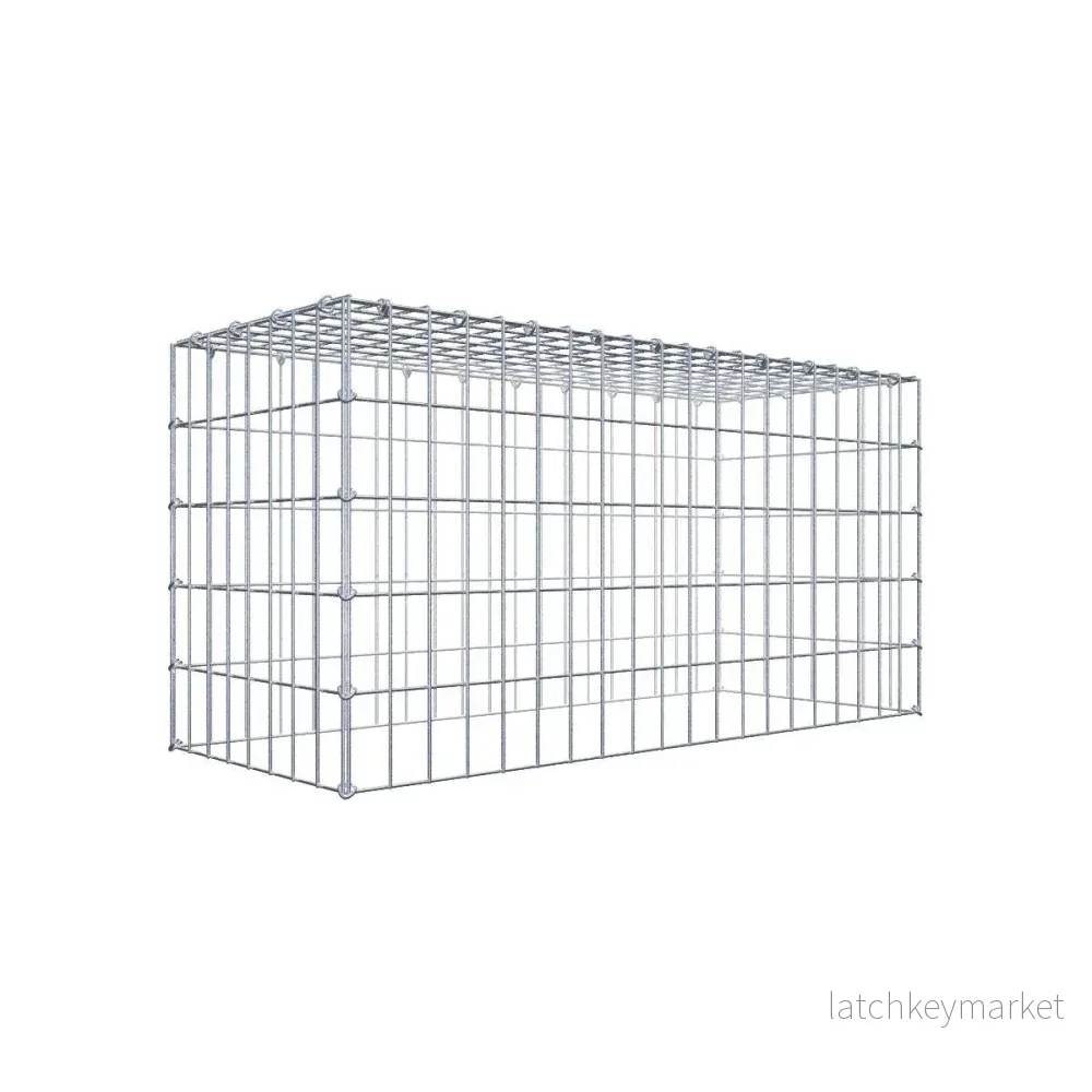 Typ 3 påbyggnadsgabion 100 cm x 50 cm x 40 cm (L x H x D), maskstorlek 5 cm x 10 cm, C-ring Typ 3 påbyggnadsgabion 100 cm x 50 cm x 40 cm (L x H x D), maskstorlek 5 cm x 10 cm, C-ring