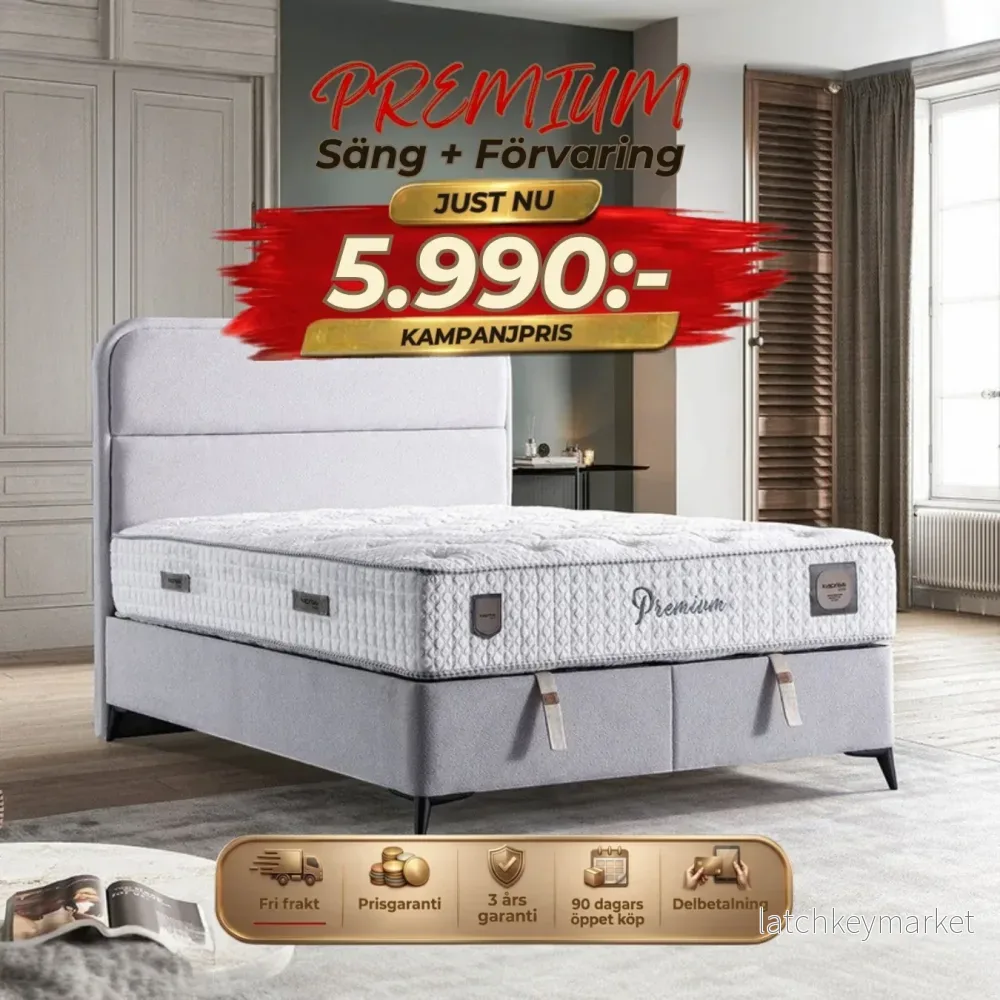 Premium Säng-Huvudgavel-Förvaring Premium Säng-Huvudgavel-Förvaring