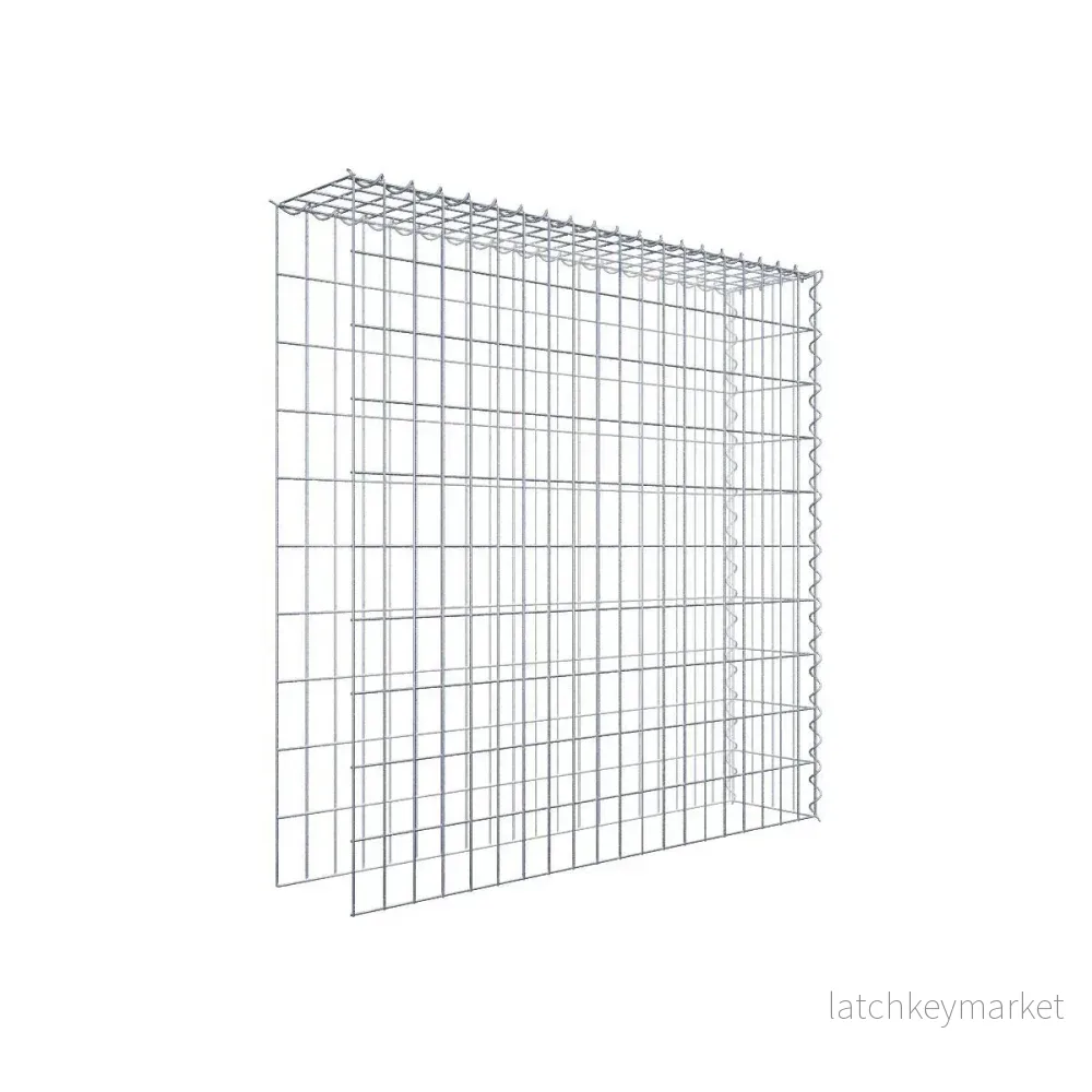 Extra gabion typ 4 100 cm x 100 cm x 20 cm (L x H x D), maskstorlek 5 cm x 10 cm, spiral Extra gabion typ 4 100 cm x 100 cm x 20 cm (L x H x D), maskstorlek 5 cm x 10 cm, spiral