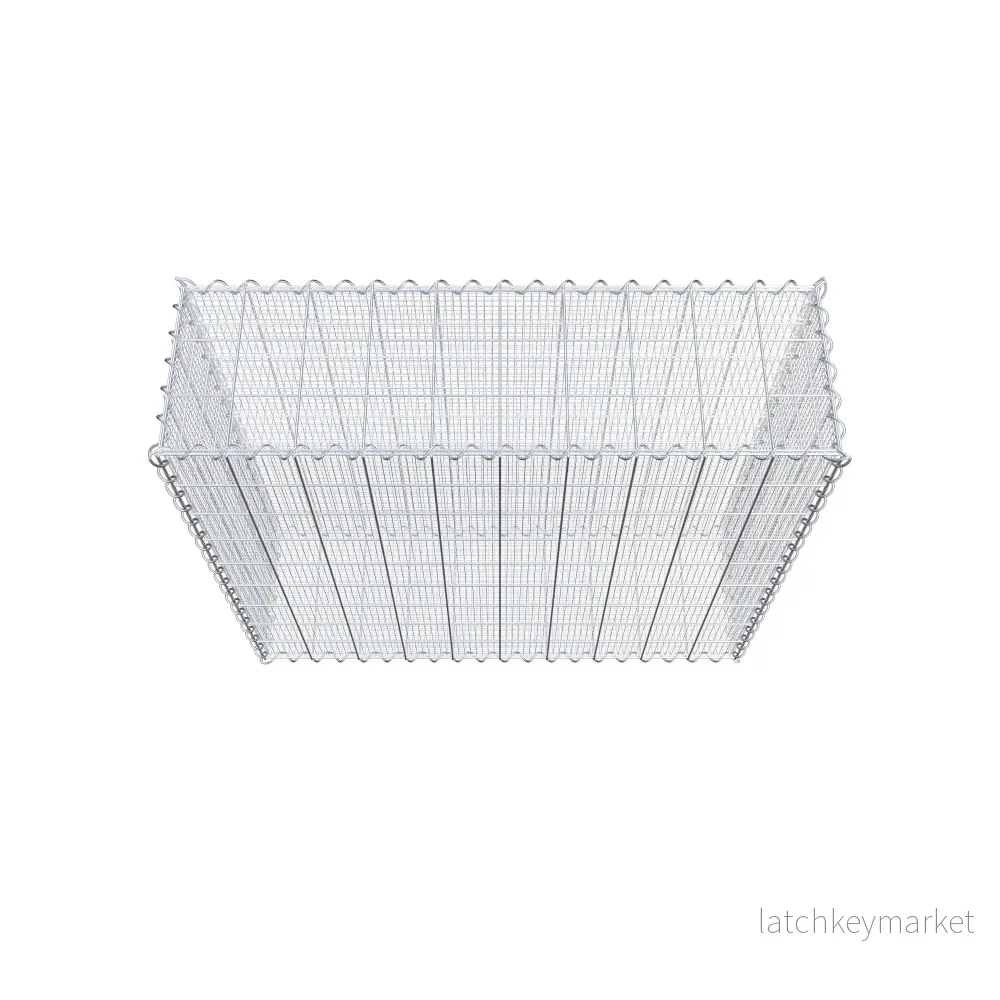 Sandgabion 100 cm x 90 cm x 30 cm (L x H x D), maskstorlek 10 cm x 10 cm, spiral - Bild 3