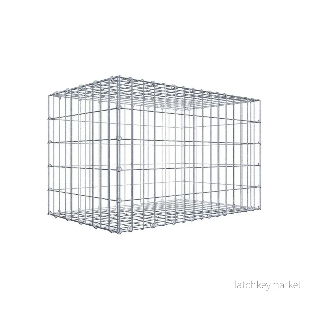 Gabion 80 cm x 50 cm x 50 cm (L x H x D), maskstorlek 5 cm x 10 cm, C-ring Gabion 80 cm x 50 cm x 50 cm (L x H x D), maskstorlek 5 cm x 10 cm, C-ring