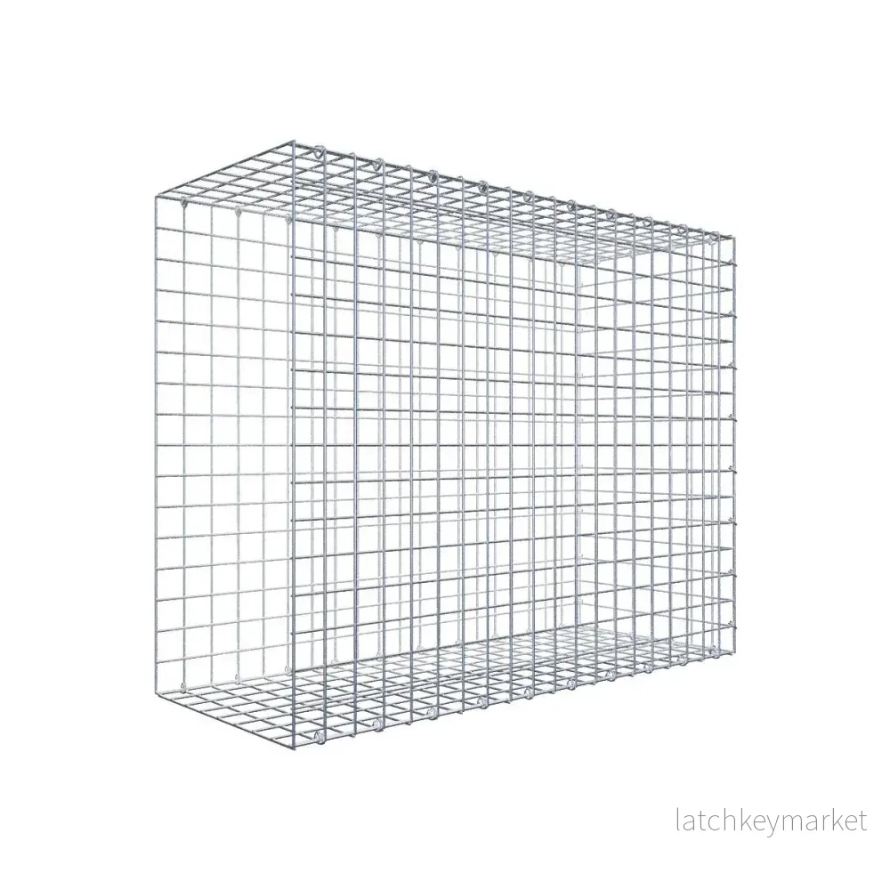 Typ 2 påbyggnadsgabion 100 cm x 80 cm x 40 cm (L x H x D), maskstorlek 5 cm x 5 cm, C-ring Typ 2 påbyggnadsgabion 100 cm x 80 cm x 40 cm (L x H x D), maskstorlek 5 cm x 5 cm, C-ring