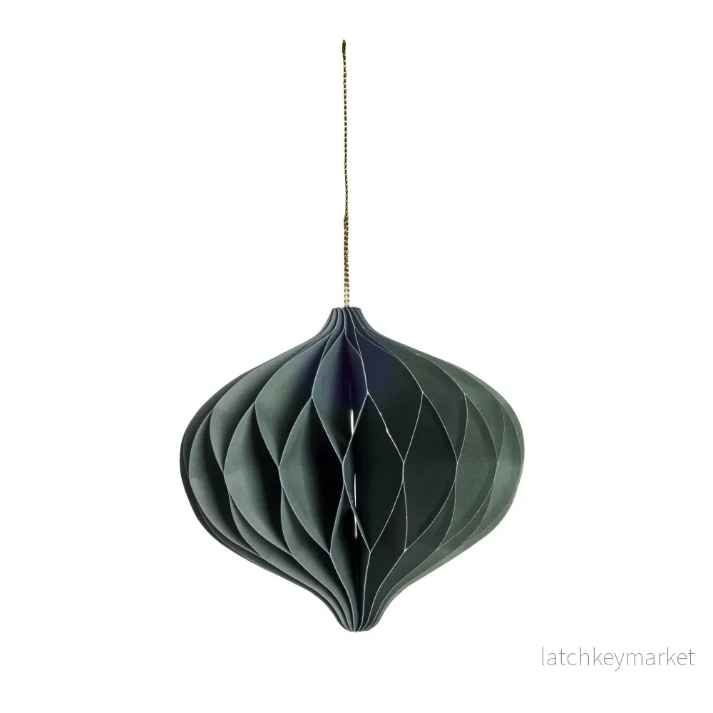 Poelle ornament H10 cm. grön Poelle ornament H10 cm. grön