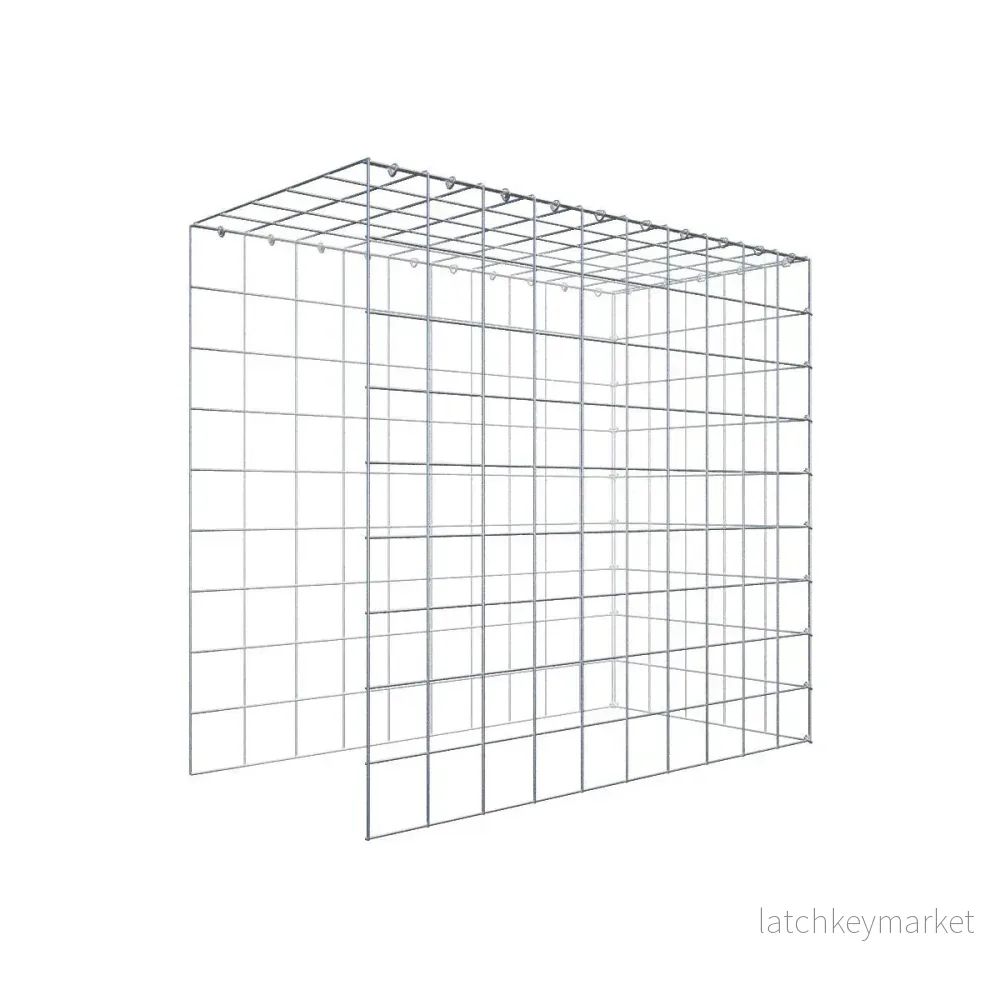Extra gabion typ 4 100 cm x 90 cm x 50 cm (L x H x D), maskstorlek 10 cm x 10 cm, C-ring Extra gabion typ 4 100 cm x 90 cm x 50 cm (L x H x D), maskstorlek 10 cm x 10 cm, C-ring