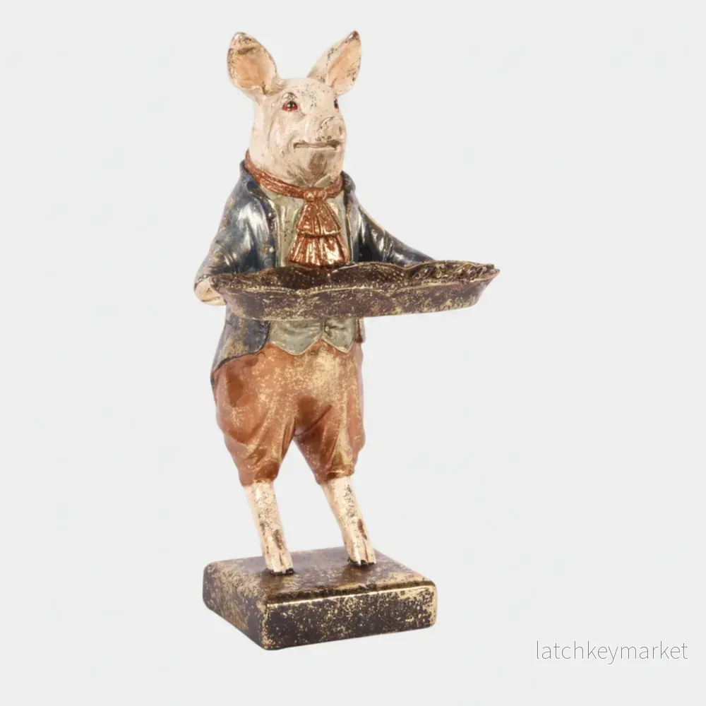 Gris med fat Resin – 28 cm