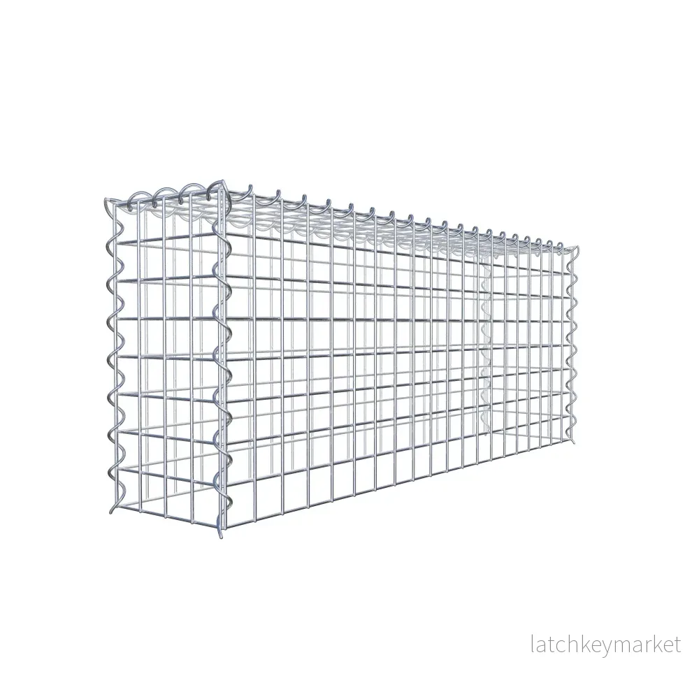 Extra gabion typ 3 100 cm x 40 cm x 20 cm (L x H x D), maskstorlek 5 cm x 5 cm, spiral - Bild 3