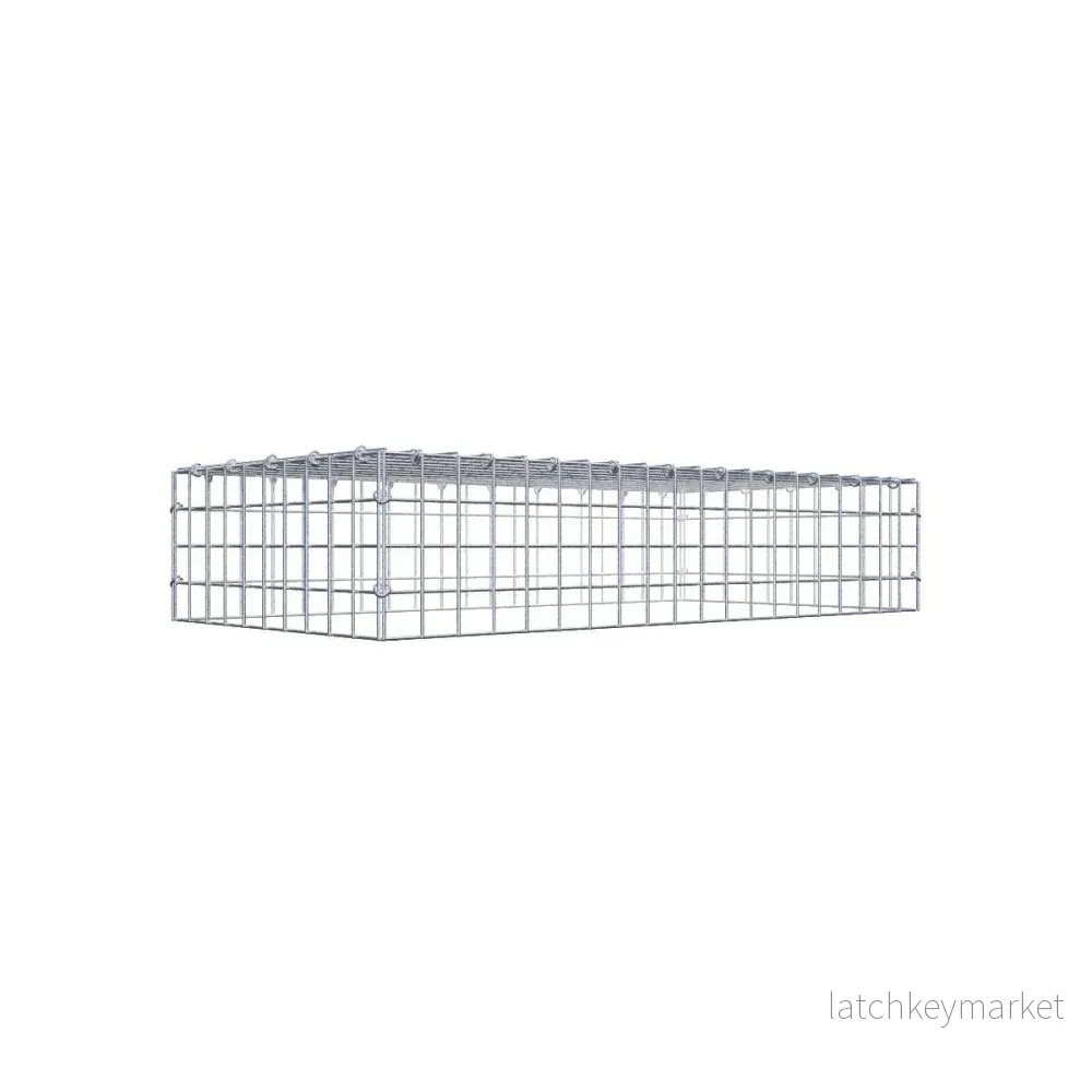 Typ 3 påbyggnadsgabion 100 cm x 20 cm x 50 cm (L x H x D), maskstorlek 5 cm x 5 cm, C-ring Typ 3 påbyggnadsgabion 100 cm x 20 cm x 50 cm (L x H x D), maskstorlek 5 cm x 5 cm, C-ring