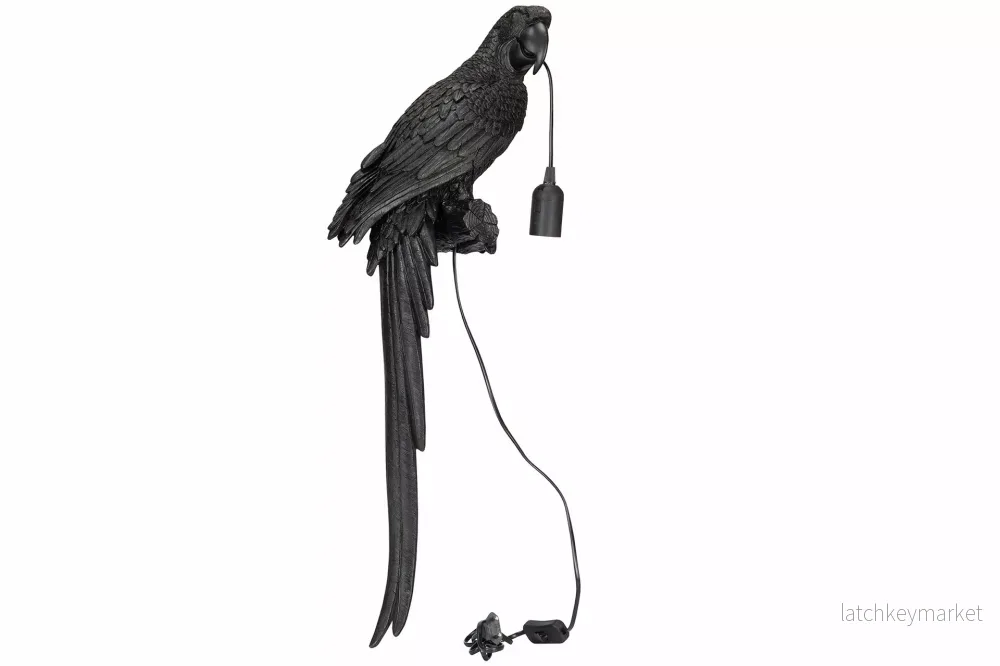 Vägglampa Papegoja Brun Svart Poly HH Vägglampa Papegoja Brun Svart Poly HH