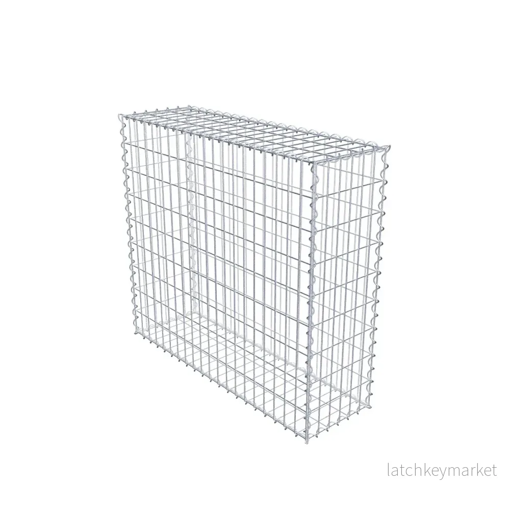 Gabion 100 cm x 90 cm x 30 cm (L x H x D), maskstorlek 5 cm x 10 cm, spiral Gabion 100 cm x 90 cm x 30 cm (L x H x D), maskstorlek 5 cm x 10 cm, spiral
