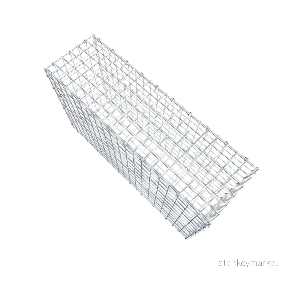 Gabion 100 cm x 60 cm x 30 cm (L x H x D), maskstorlek 5 x 5 cm, spiralring - Bild 3