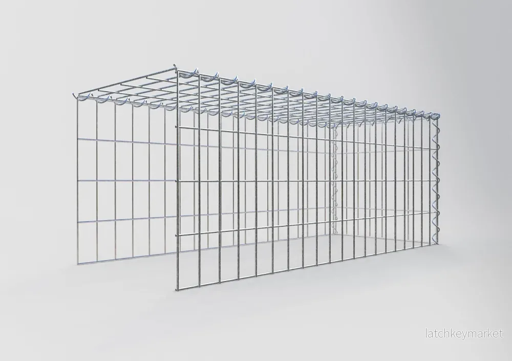 Extra gabion typ 4 100 cm x 40 cm x 40 cm (L x H x D), maskstorlek 5 cm x 10 cm, spiral - Bild 2