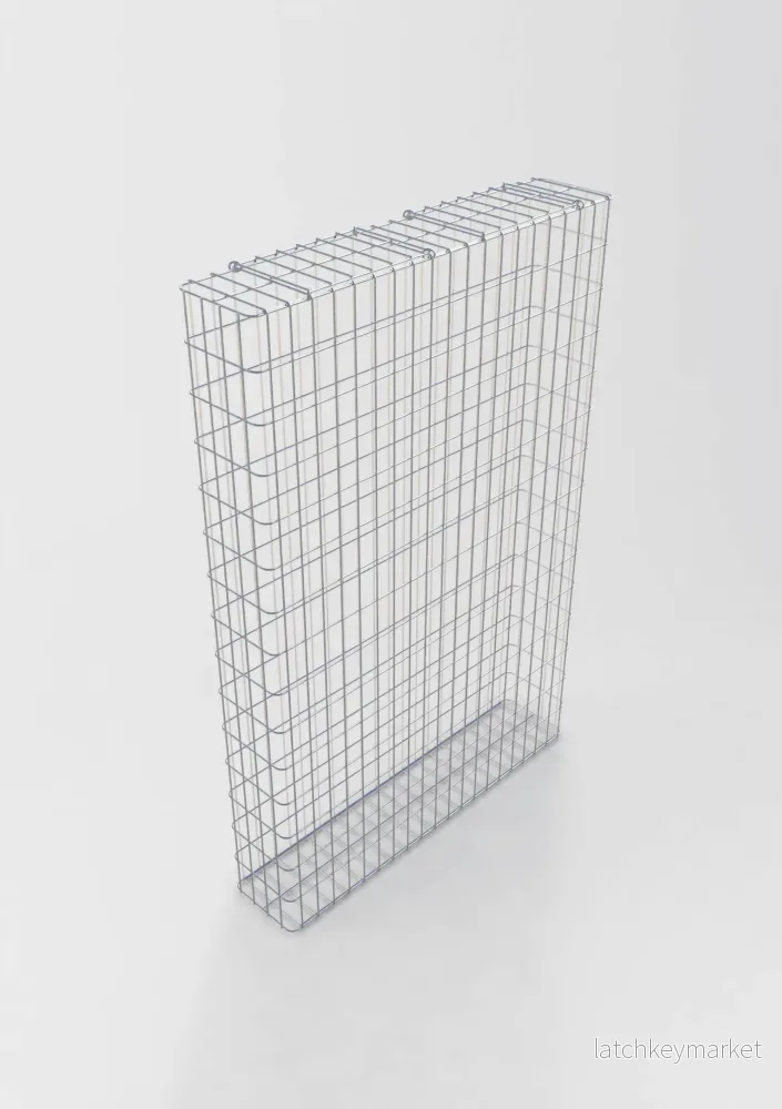 Varmförzinkad gabion 102 cm x 152 cm x 22 cm, maskstorlek 5 cm x 10 cm, helsvetsad