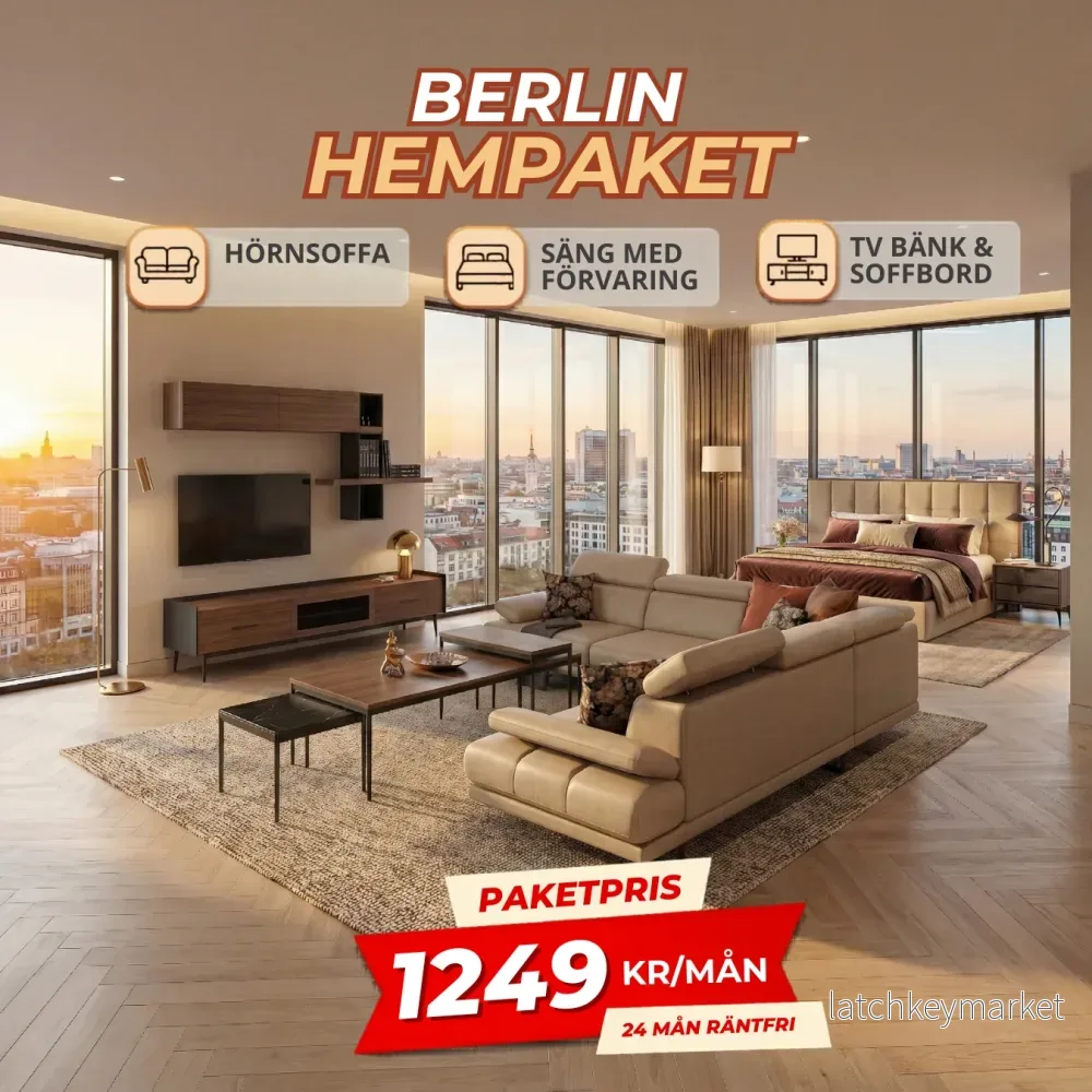 1️⃣1️⃣ Berlin HemPaket (Hörnsoffa – TV-bänk – Soffbord – Säng med förvaring) 1️⃣1️⃣ Berlin HemPaket (Hörnsoffa – TV-bänk – Soffbord – Säng med förvaring)