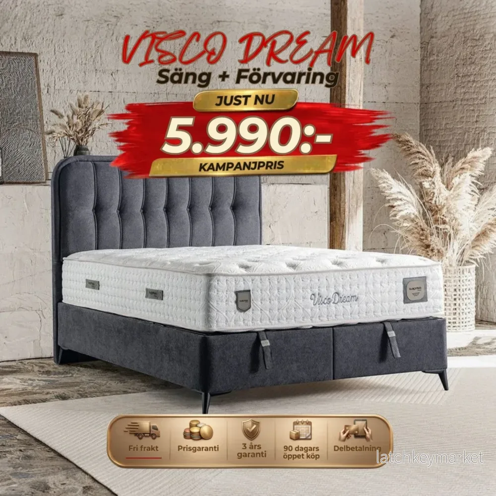 Visco Dream Säng-Huvudgavel-Förvaring Visco Dream Säng-Huvudgavel-Förvaring
